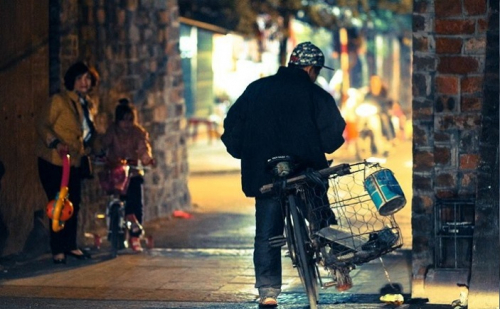 le soir dans hanoi capitale