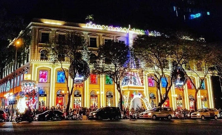 Noel au centre ville de Saigon Vietnam