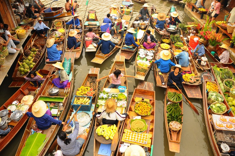 marche flottant damnoen saduak bangkok