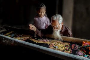Cours de brodrie Van Lam Ninh Binh
