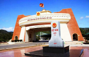 la frontière de Lao Bao Hue Vietnam