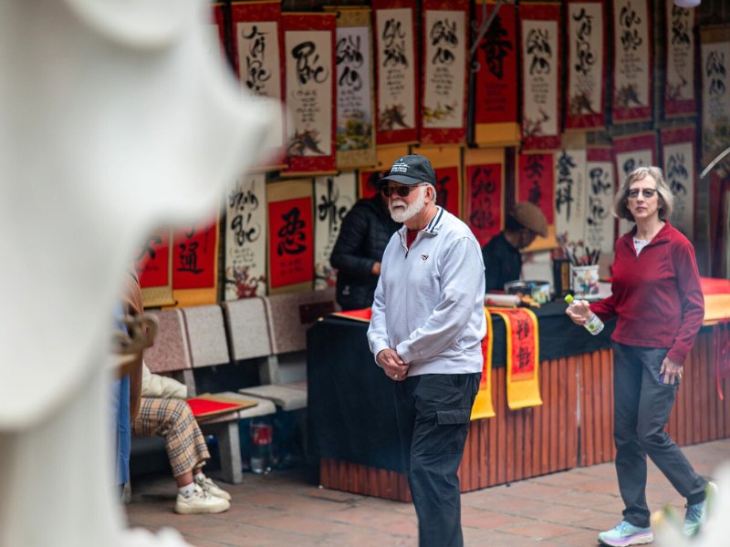 Dans la pagoda du Vietnam