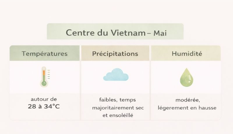 Météo du Centre Vietnam en Mai