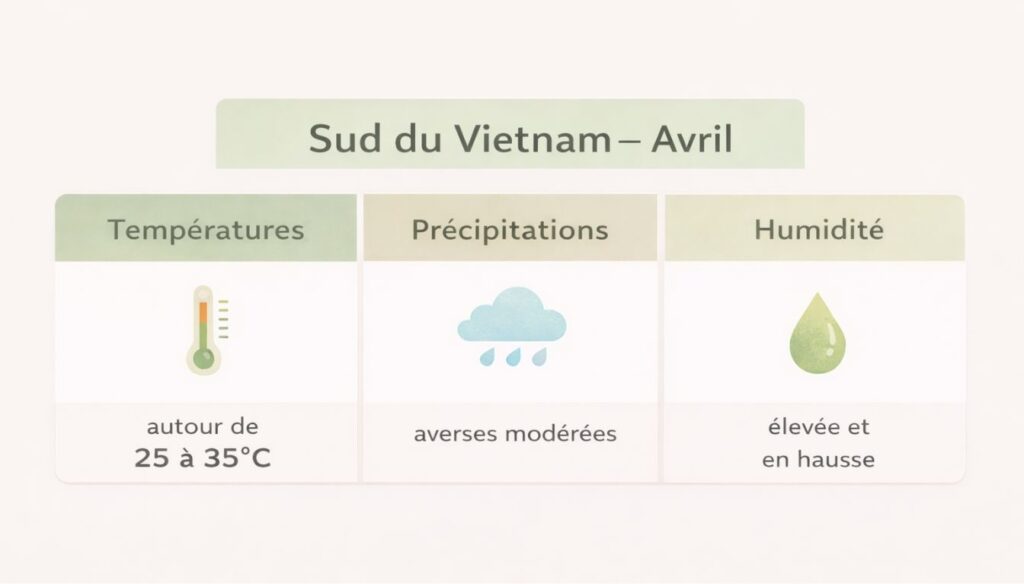 Météo Sud Vietnam en avril