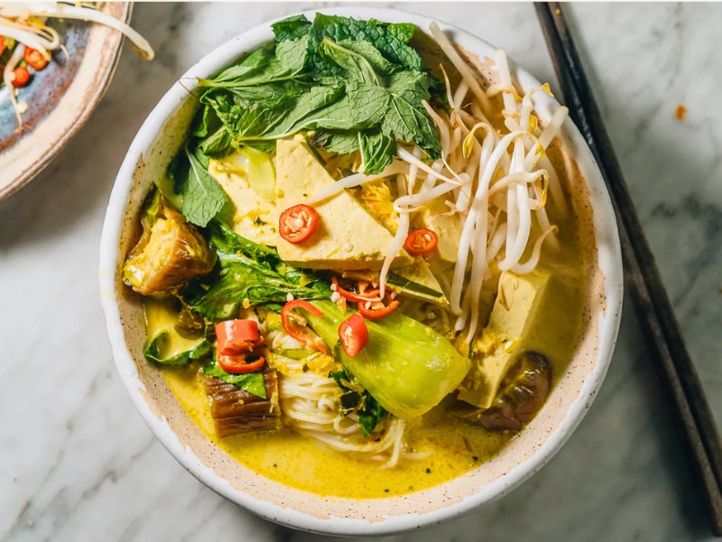 Num Banh Chok plats cambodgiens