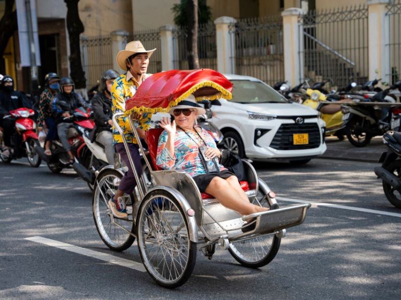 cyclo-pousse à Saigon