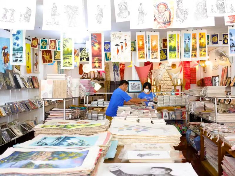 Le papier saa (papier de mûrier)