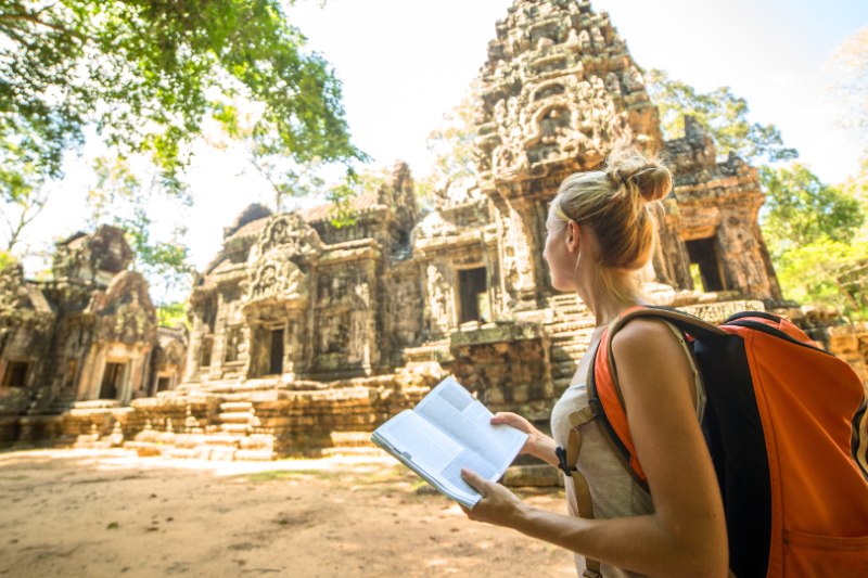 Les voyageurs au Cambodge