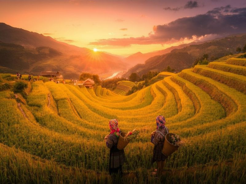 Où voir les plus belles rizières en terrasses du nord du Vietnam ?