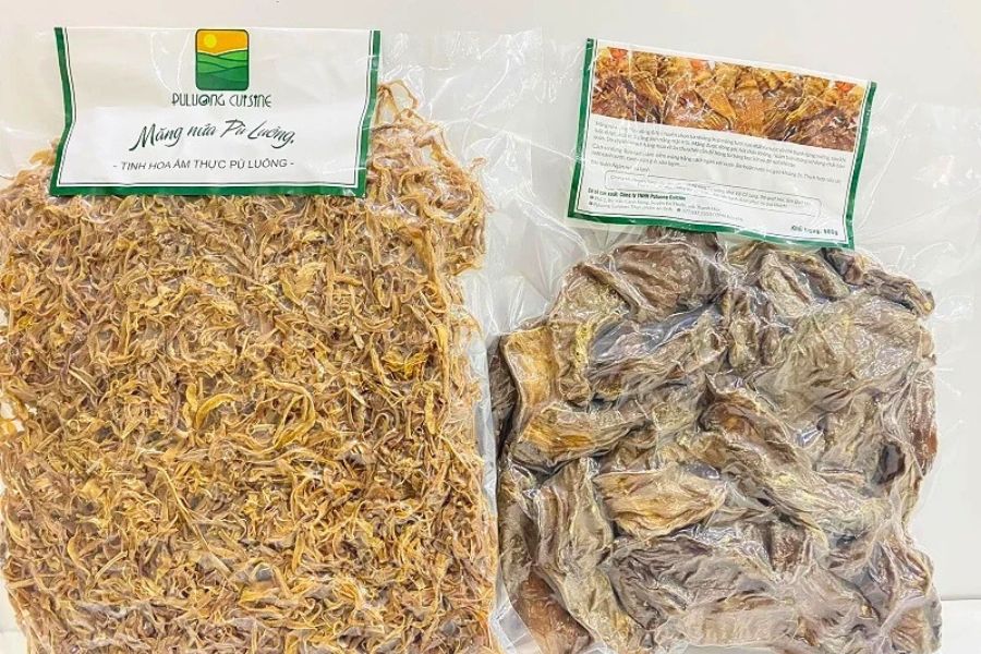 Les pousses de bambou de Pu Luong, souvent cuisinées avec le canard de Co Lung, comptent parmi les spécialités les plus appréciées de la région