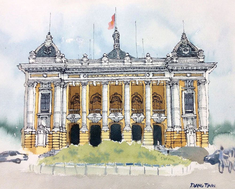 Croquis de l’architecte Dang Tran