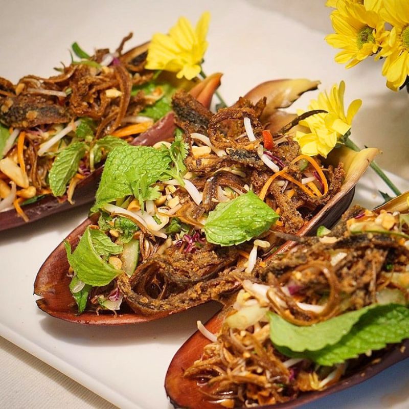 Salade de fleurs de bananier sauvage