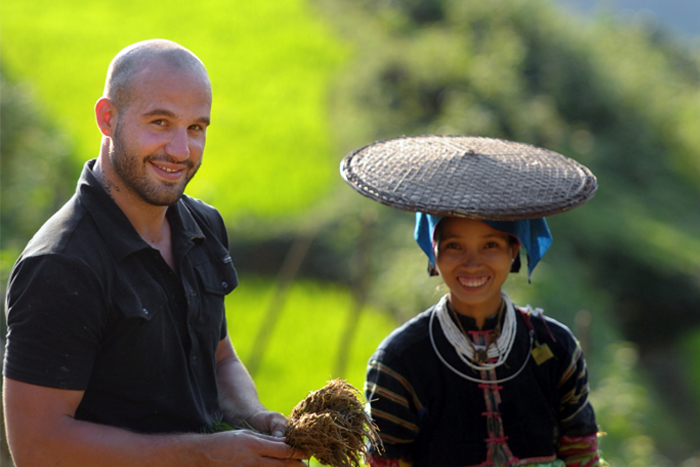 Le village de Khuoi Khon a accueilli l’émission « Rendez-vous en terre inconnue », consacrée aux Lo Lo Noirs de Cao Bang