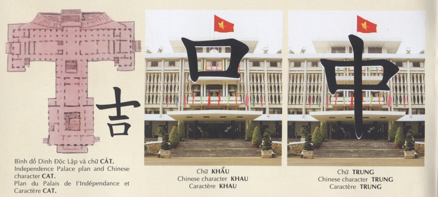 Le plan du palais et ses caractères symboliques, conçus par Ngo Viet Thu.