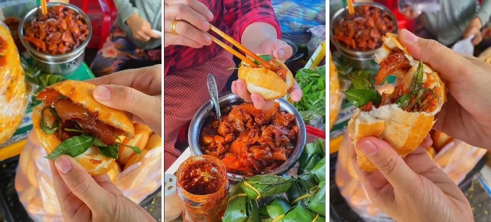 Banh mi Hue : Le bánh mì tí hon du marché Đông Ba, à 5 000 VND la pièce.