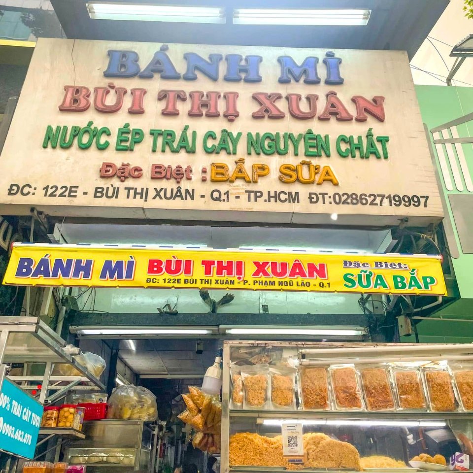 Le stand de Bui Thi Xuan, au cœur du quartier routard.