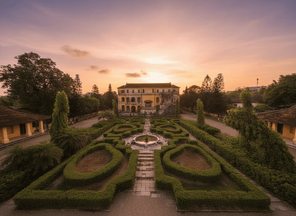 Jardin Bach Tra Vien vu d'en haut