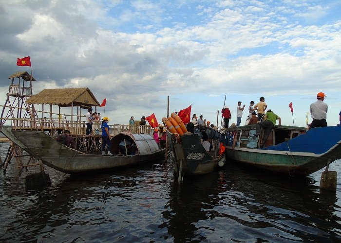 Sortie en bateau sur le lagon de Chuon à Tam Giang