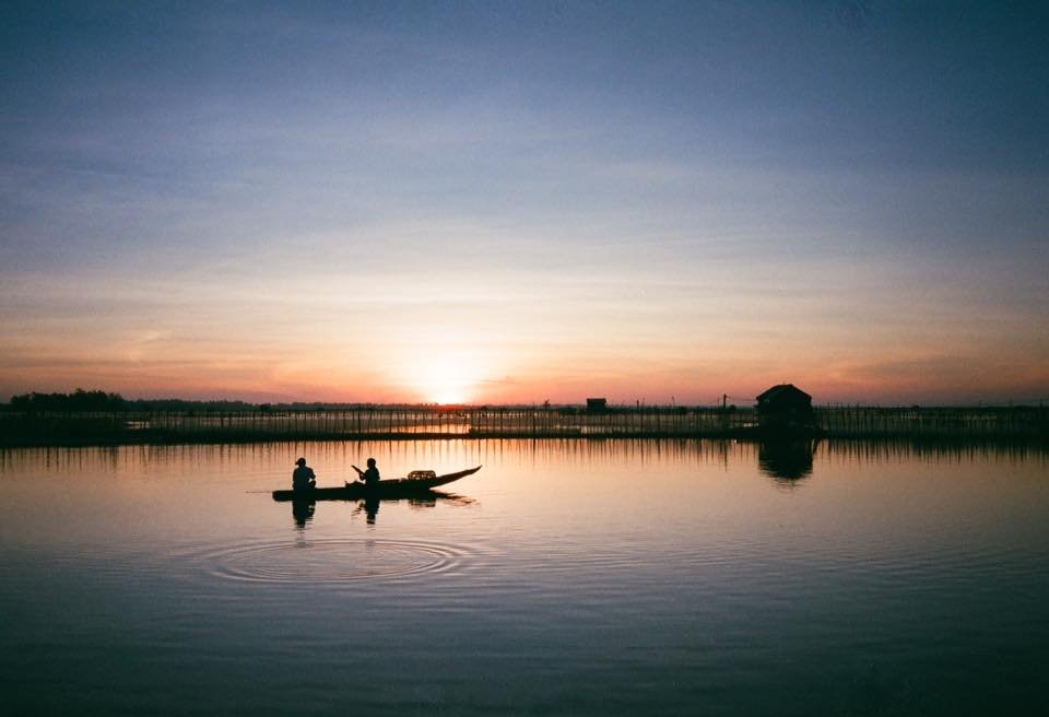 Panorama de la lagune de Tam Giang près de Hue