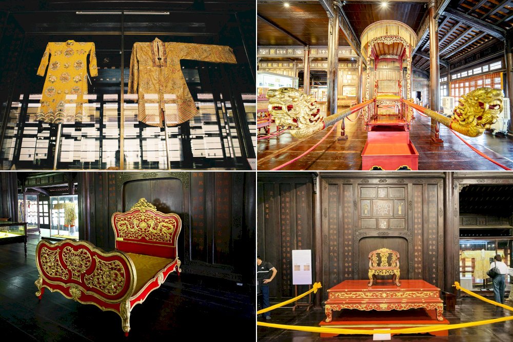 Objets de la cour impériale Nguyen au musée de Hue