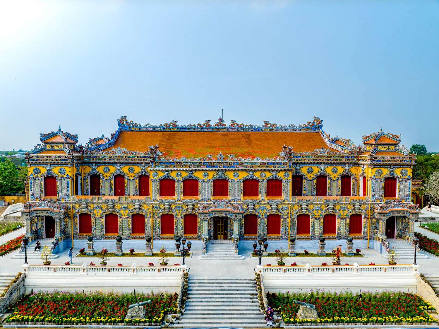 Palais Kien Trung, architecture euro-asiatique à Hue