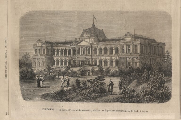 Le Palais Norodom, construit par les Français (illustration de 1874).