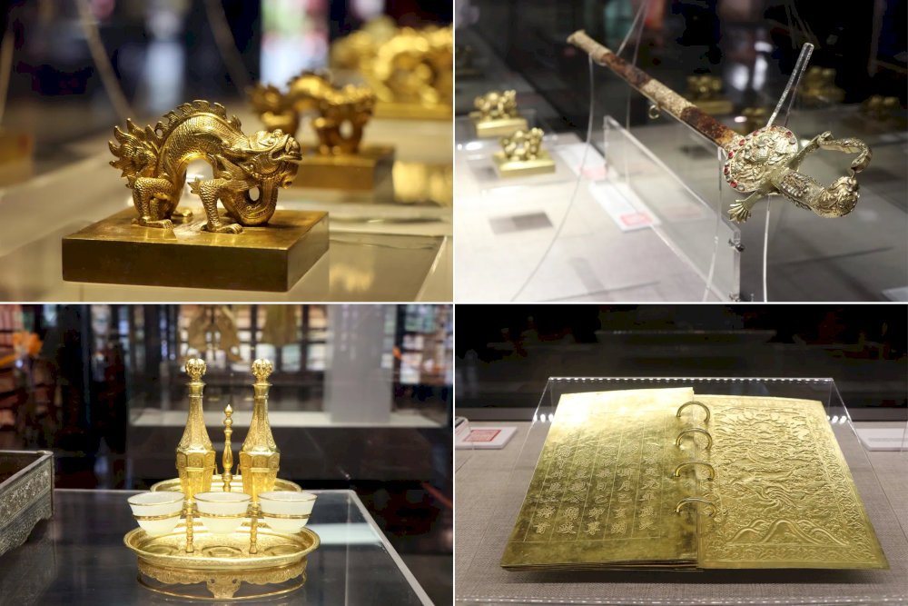 Trésors dorés de l'époque Khai Dinh au musée de Hue