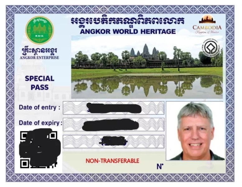 Pass Angkor, billet d'entrée obligatoire pour visiter les temples d'Angkor au Cambodge