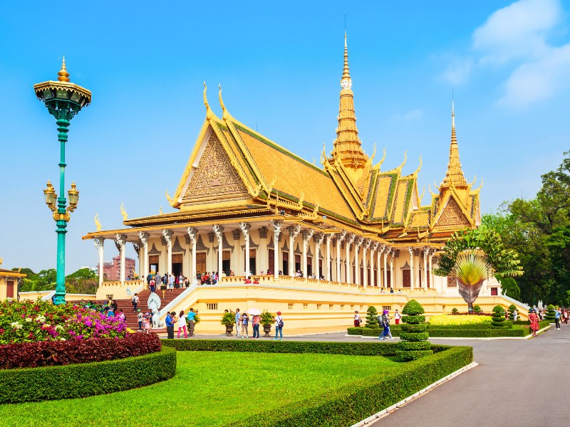 Le Palais Royal de Phnom Penh, point de départ du circuit de 7 jours au Cambodge