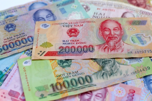 Billets de dong vietnamien (VNĐ), monnaie utilisée au Vietnam