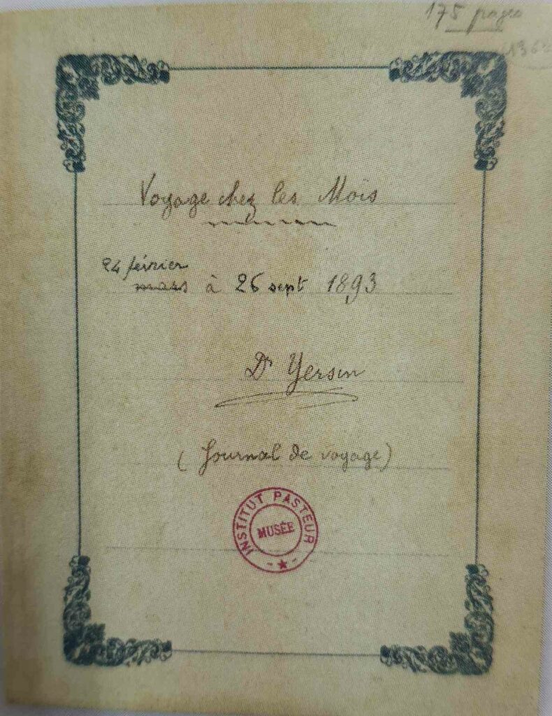 Handgeschriebenes Reisetagebuch von Doktor Yersin, 1893