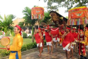 La fête du village au Vietnam