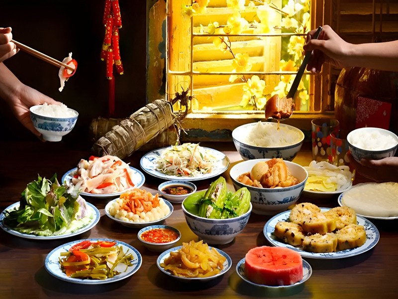 Dans le Sud, les plats de fête du Têt se distinguent par des saveurs plus douces.