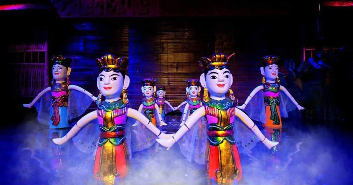 Danse des fées, tableau poétique du théâtre aquatique vietnamien