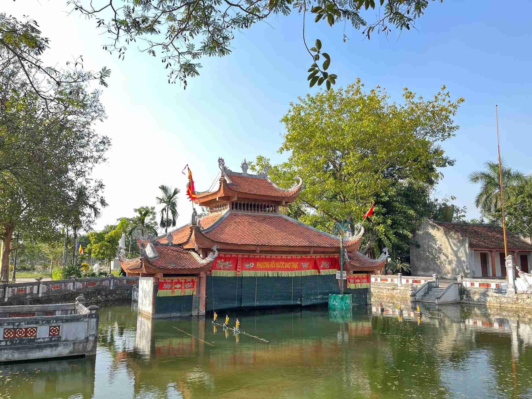 Thủy đình du village Đào Thục, berceau des marionnettes sur l'eau au Vietnam