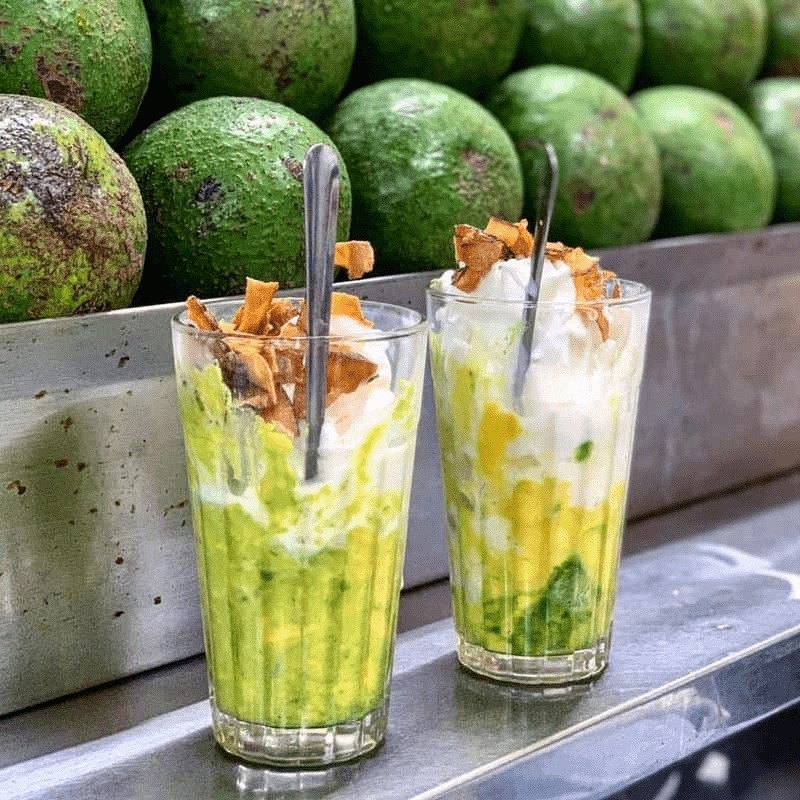 Kem bo glace avocat Da Nang dessert vietnamien