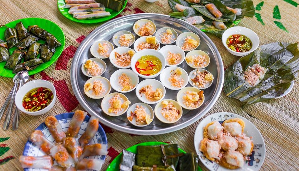 Banh beo banh nam banh bot loc specialites farine de riz Da Nang