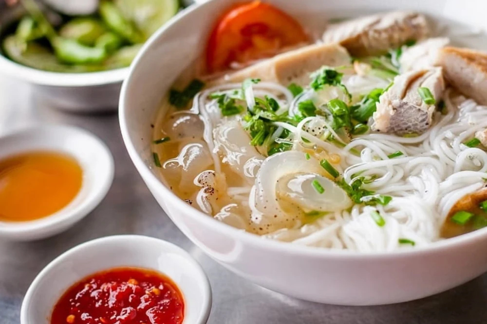 Bol de bun ca sua avec vermicelles, poisson et méduse à Nha Trang