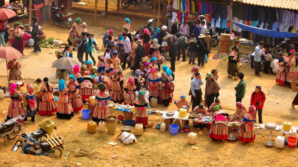 Marché dominical de Bac Ha dans la province de Lao Cai