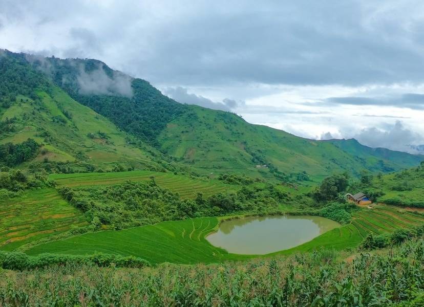 Paysage de montagne et rizières autour de Sin Suoi Ho à Lai Chau