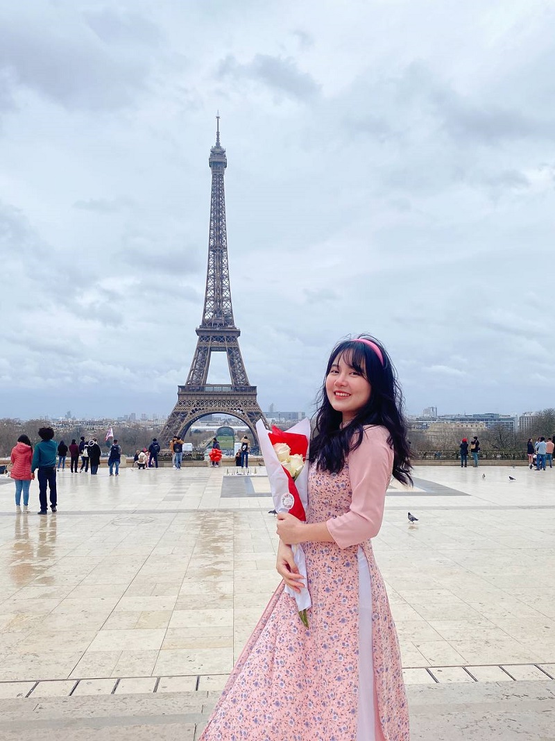 Quynh Anh à Paris, pendant son année d'études à l'Inalco.